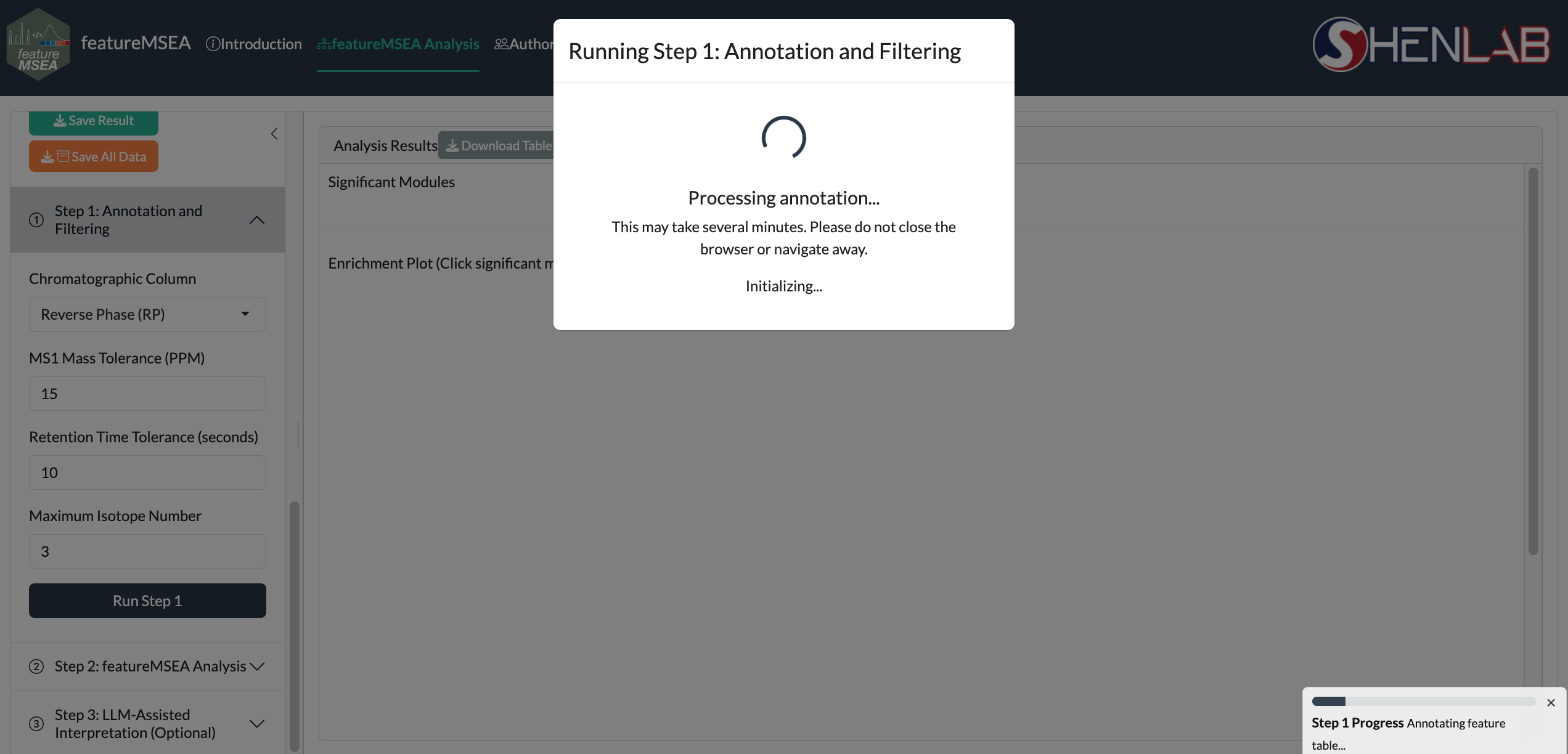 Step 1 running